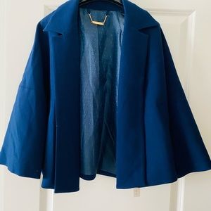 Trina Turk crop navy blazer